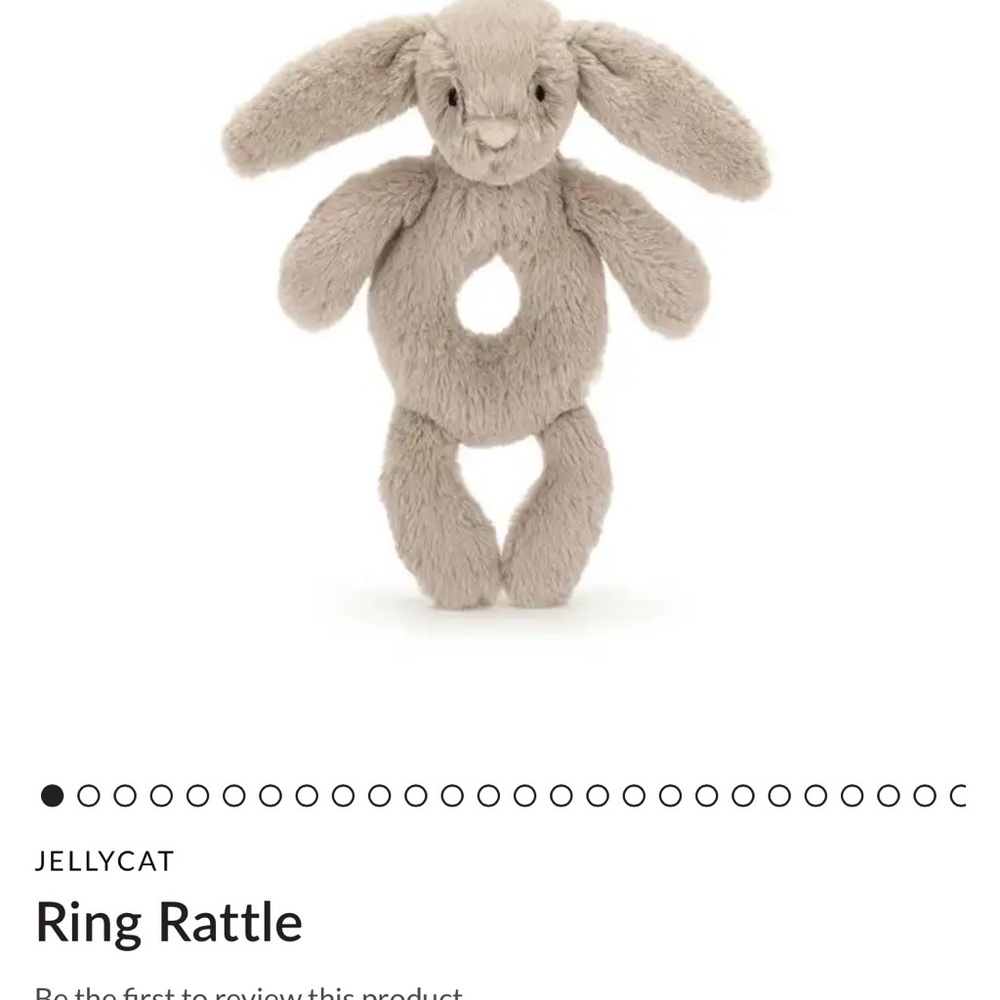 Jellycat Bunny Ring Rattle